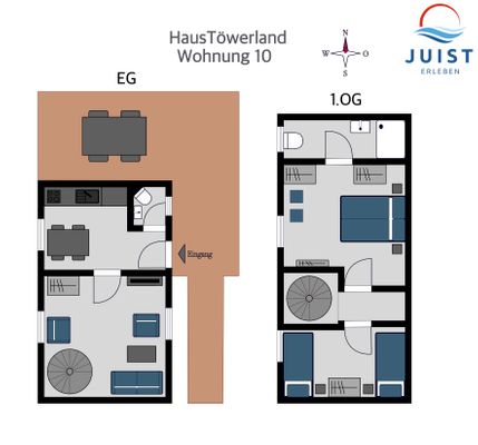 Foto 24 Ferienwohnung Ostfriesland Juist Töwerland Wohnung 10 (Objekt 67468) Urlaub