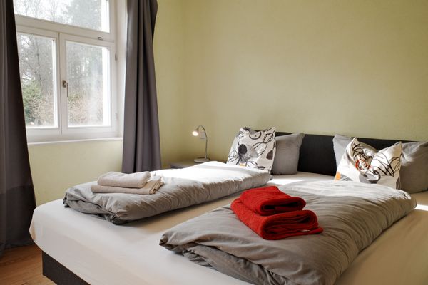 Schlafzimmer, Forsthaus Wegenerskopf, Friedrichsbrunn