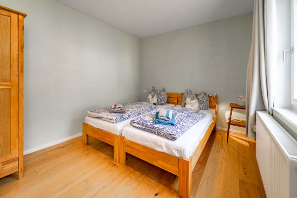Schlafzimmer, Forsthaus Wegenerskopf, Friedrichsbrunn