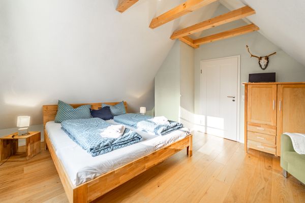 Schlafzimmer, Forsthaus Wegenerskopf, Friedrichsbrunn