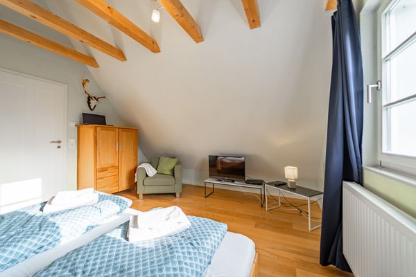 Schlafzimmer, Forsthaus Wegenerskopf, Friedrichsbrunn