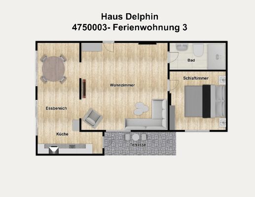 Foto 37 Ferienwohnung Ostfriesland Borkum Haus Delphin Ferienwohnung 3 (Objekt 76012) suchen