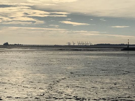 Foto 23 Ferienwohnung Ostfriesland Friesland Tief 12 Strandkieker mit Internet+Strandkorb am Strand (Objekt 26306) Nordsee