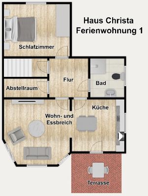 Foto 23 Ferienwohnung Ostfriesland Wangerooge Haus Christa Ferienwohnung 1 (Objekt 50380) Nordsee