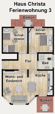 Foto 27 Ferienwohnung Ostfriesland Wangerooge Haus Christa Ferienwohnung 3 (Objekt 50378) suchen