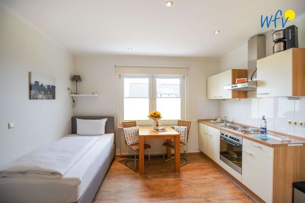 Foto 1 Ferienwohnung Ostfriesland Borkum Apartmenthaus Roberta Ferienwohnung Koje (Objekt 76970) buchen