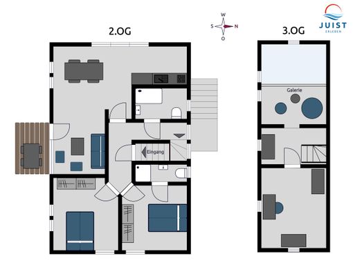 Foto 27 Ferienwohnung Ostfriesland Juist Haus Ahoi 221 - Wohnung Mastkieker (Objekt 26106) suchen
