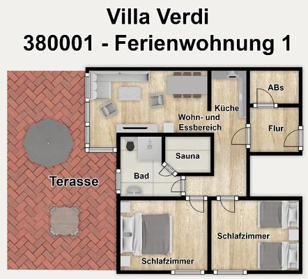 Foto 21 Ferienwohnung Ostfriesland Wangerooge Villa Verdi Ferienwohnung 1 (Objekt 70794) buchen
