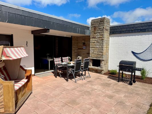 Deichnaher Ferienbungalow in Tossens an der Nordsee. Komfortabel und gemütlich.