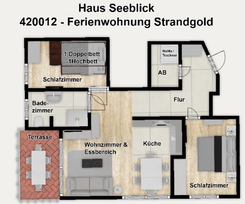 Foto 34 Ferienwohnung Ostfriesland Wangerooge Haus Seeblick Ferienwohnung Strandgold (Objekt 64370) Urlaub