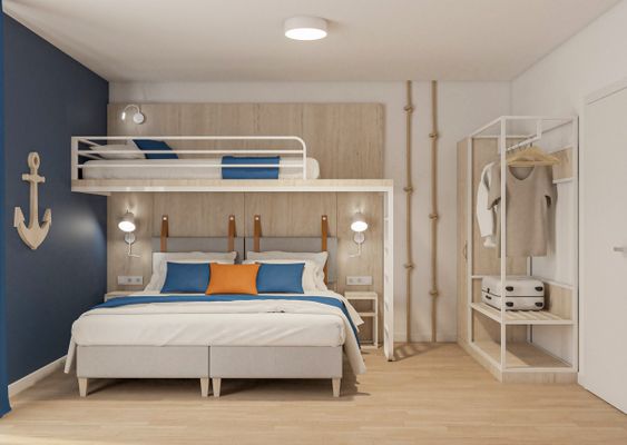 Dreibett Kapitänszimmer 0.01, Sauna, Fitness