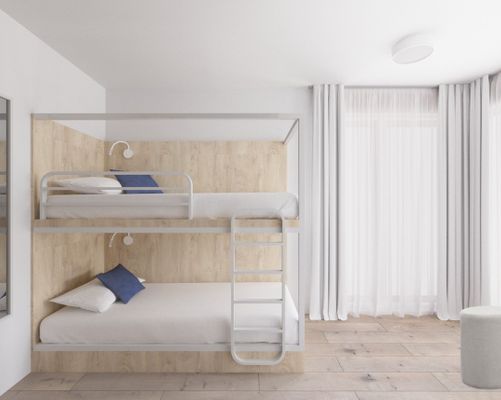 Etagenbett Kombüse 1.04, Sauna, Fitness und Balkon