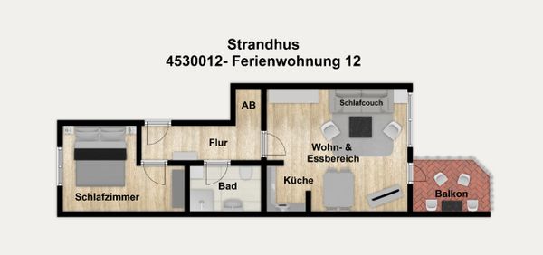 Foto 18 Ferienwohnung Ostfriesland Borkum Strandhus Ferienwohnung 12 (Objekt 24589) Nordsee