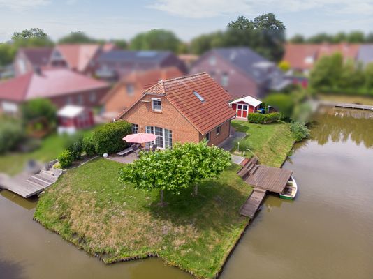 Foto 1 Ferienhaus Ostfriesland Krummhörn & Umgebung Friesenhaus Greetsieler Grachten (Objekt 86288) buchen