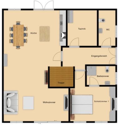 Foto 12 Ferienhaus Ostfriesland Nordfriesland Doppelhaushälfte Küstenruhe 1 (Objekt 85278) suchen