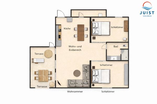 Foto 21 Ferienwohnung Ostfriesland Juist Wapenhuus 321 - Wohnung Watt Gold Juist (Objekt 79610) buchen