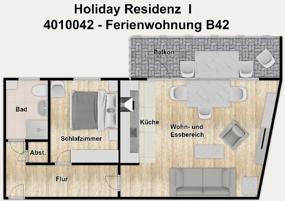 Foto 22 Ferienwohnung Ostfriesland Borkum Holiday Residenz I Ferienwohnung Inselheimat B42 (Objekt 93012) suchen