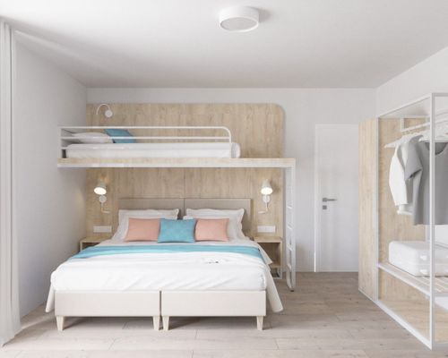 Dreibett Kapitänszimmer 1.01 mit Sauna und Fitness