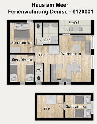 Foto 31 Ferienwohnung Ostfriesland Langeoog Haus am Meer Ferienwohnung Denise (Objekt 99642) buchen