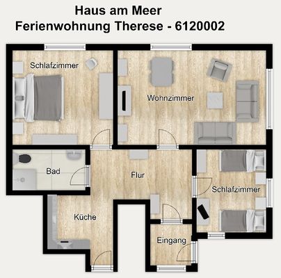 Foto 28 Ferienwohnung Ostfriesland Langeoog Haus am Meer Ferienwohnung Therese (Objekt 99643) Nordsee