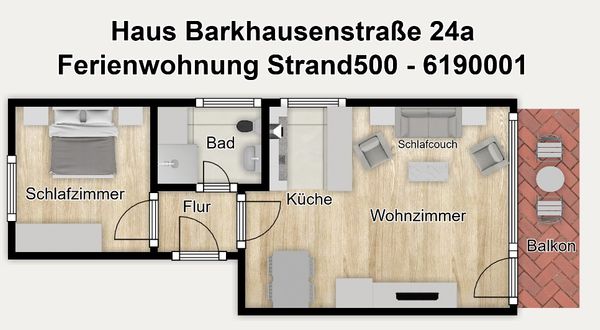 Foto 26 Ferienwohnung Ostfriesland Langeoog Haus Barkhausenstraße 24a Ferienwohnung Strand500 (Objekt 99975) buchen