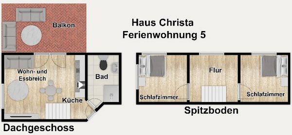 Foto 62 Ferienwohnung Ostfriesland Wangerooge Haus Christa Ferienwohnung 5 und 6 (Objekt 100161) suchen