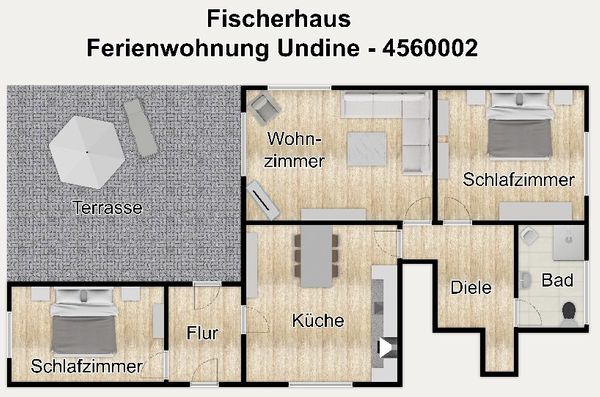 Foto 14 Ferienwohnung Ostfriesland Borkum Fischerhaus Ferienwohnung Undine (Objekt 24604) Urlaub