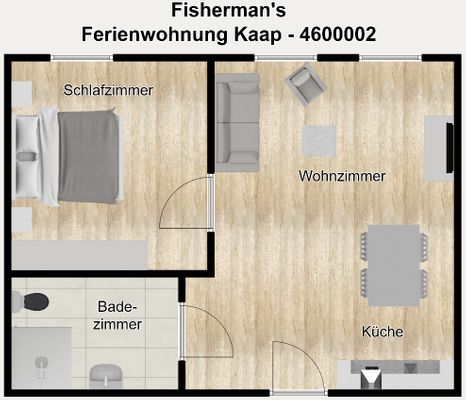 Foto 16 Ferienwohnung Ostfriesland Borkum Fisherman's Ferienwohnung Kaap (Objekt 100276) buchen