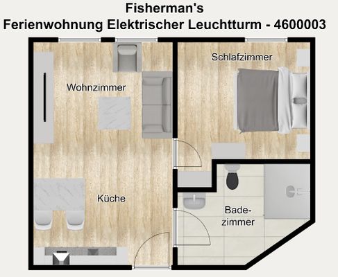 Foto 16 Ferienwohnung Ostfriesland Borkum Fisherman's Ferienwohnung Elektrischer Leuchtturm (Objekt 100277) buchen
