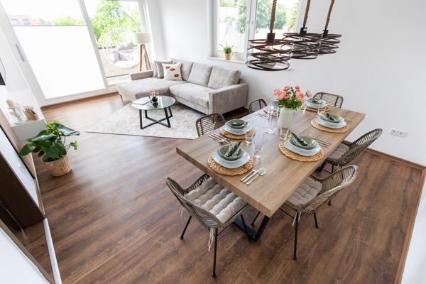 Wohnzimmer, Penthouse Peterstraße, Bad Zwischenahn
