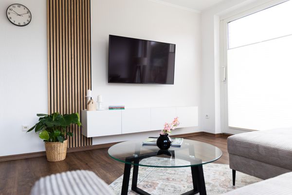 Wohnzimmer, Penthouse Peterstraße, Bad Zwischenahn