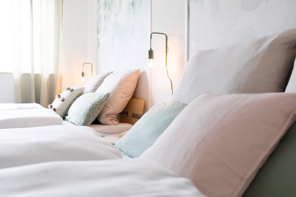 Schlafzimmer, Penthouse Peterstraße, Bad Zwischenahn