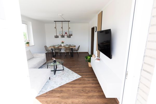 Wohnzimmer, Penthouse Peterstraße, Bad Zwischenahn