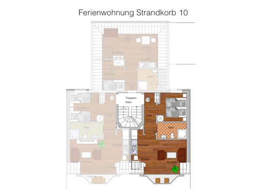 Foto 11 Ferienwohnung Ostfriesland Norderney Strandkorb 10 (Objekt 104971) buchen