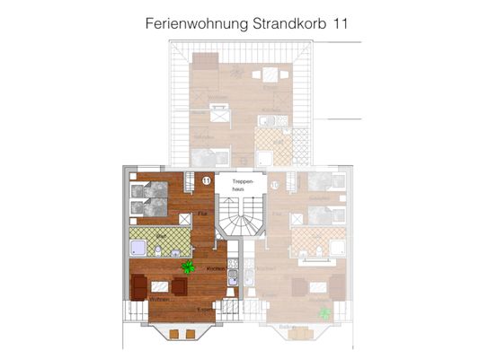 Foto 11 Ferienwohnung Ostfriesland Norderney Strandkorb11 (Objekt 104972) buchen