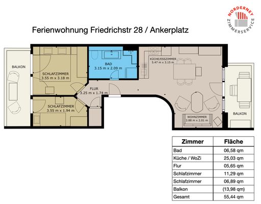 Foto 18 Ferienwohnung Ostfriesland Norderney Friedrichstr. 28, Fewo 1 Ankerplatz (Objekt 108234) Nordsee