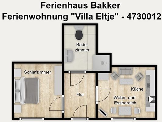 Foto 9 Ferienwohnung Ostfriesland Borkum Ferienhaus Bakker Ferienwohnung 