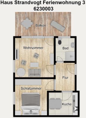 Foto 23 Ferienwohnung Ostfriesland Langeoog Haus Strandvogt Ferienwohnung 3 (Objekt 102326) Nordsee