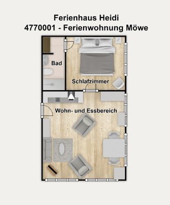 Foto 22 Ferienwohnung Ostfriesland Borkum Ferienhaus Heidi Ferienwohnung Möwe (Objekt 26740) suchen