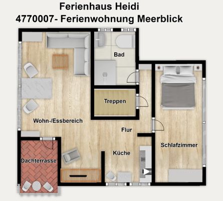 Foto 28 Ferienwohnung Ostfriesland Borkum Ferienhaus Heidi Ferienwohnung Meerblick (Objekt 26744) Nordsee