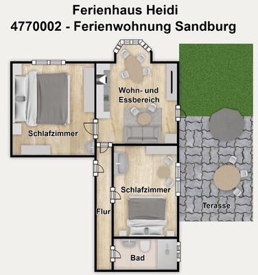 Foto 21 Ferienwohnung Ostfriesland Borkum Ferienhaus Heidi Ferienwohnung Sandburg (Objekt 26739) buchen