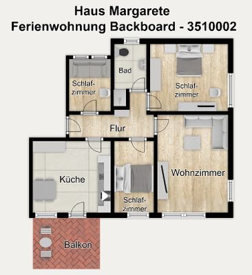 Foto 40 Ferienwohnung Ostfriesland Juist Haus Margarete Ferienwohnung Backboard (Objekt 105462) Reise