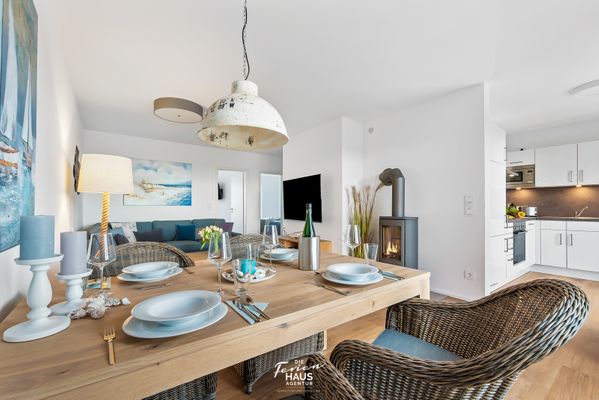  Kaptain's Strandhuus - Wohnzimmer
