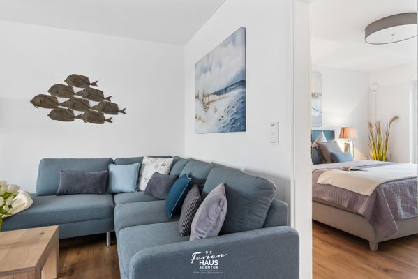  Kaptain's Strandhuus - Wohnzimmer