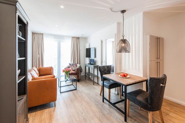 Weisse Villa - Apartment für 2 Personen mit Haustier am Hafen von Büsum