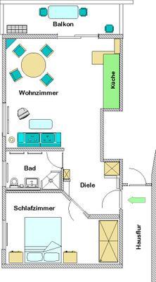 Foto 8 Ferienwohnung Ostfriesland Norderney Windrose 09 (Objekt 99539) Nordsee