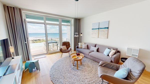 Panorama-Wohnung 12 "Räubernest" mit Meerblick