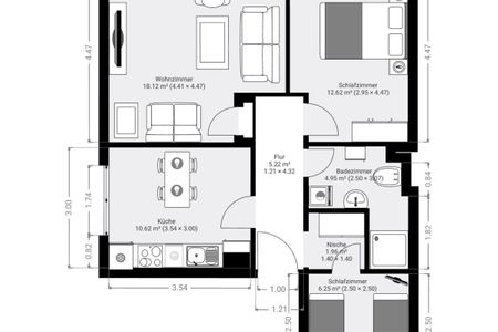 Haus Spökenkieker Upende Kiebitzdelle Dünen - Grundriss