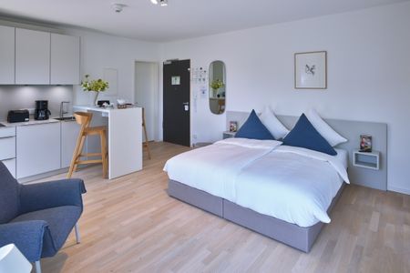 Lüttjeod Apartmentvilla Lüttjeod Apartmentvilla 10 Langeoog - Wohn-Essbereich mit Doppelbett
