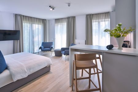 Lüttjeod Apartmentvilla Lüttjeod Apartmentvilla 10 Langeoog - Wohn-Essbereich mit Doppelbett